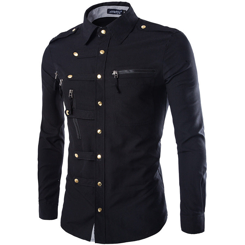 Men's Modern Multi-Pocket Shirt Premium Quality