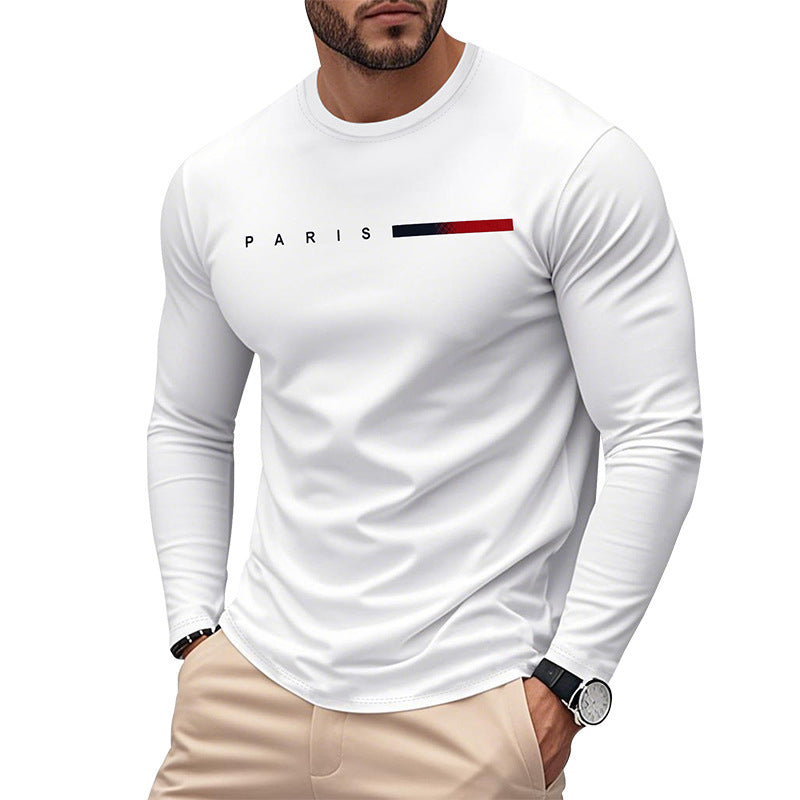 Men's Long Sleeve T-Shirt Modern Paris Design