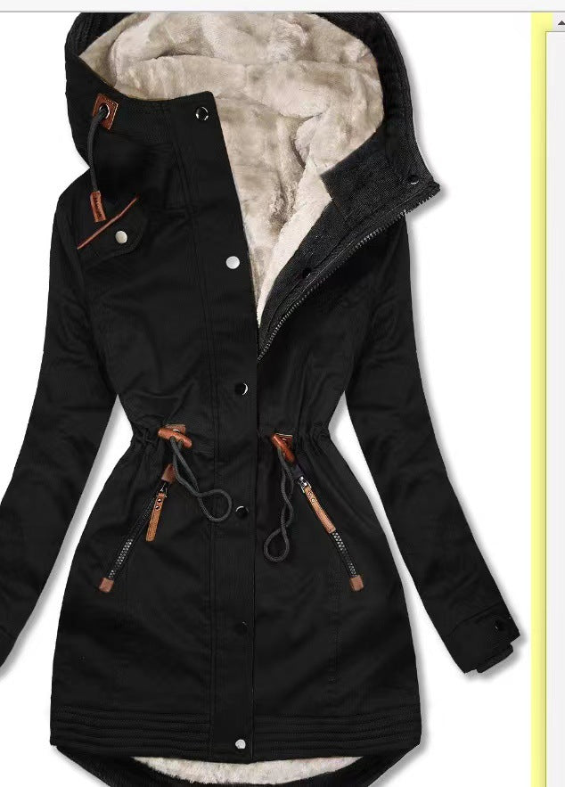 Women's Winter Parka Warm Fleece Insulated