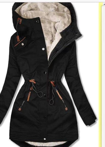 Women's Winter Parka Warm Fleece Insulated