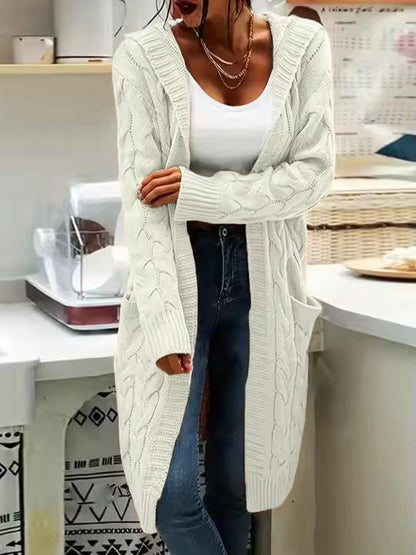 Women's Cardigan Casual Long Large Pockets