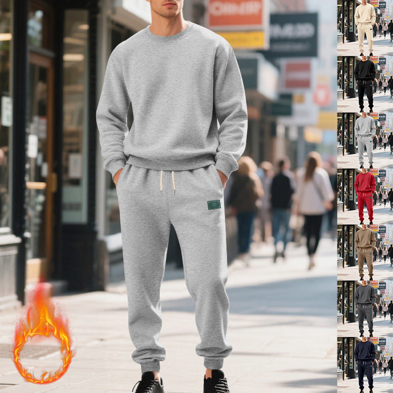 Herren Freizeitanzug Weich Fleece Elastisch - IdealeKleiden