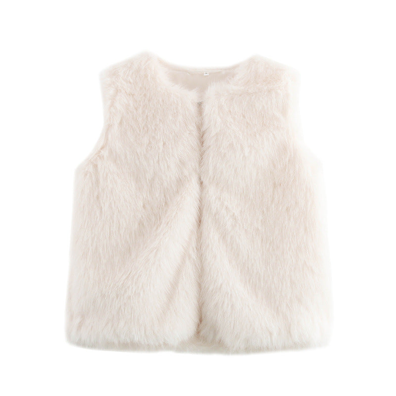 Soft Faux Fur Vest for Women - Elegant Ladies' Jacket