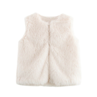 Soft Faux Fur Vest for Women - Elegant Ladies' Jacket