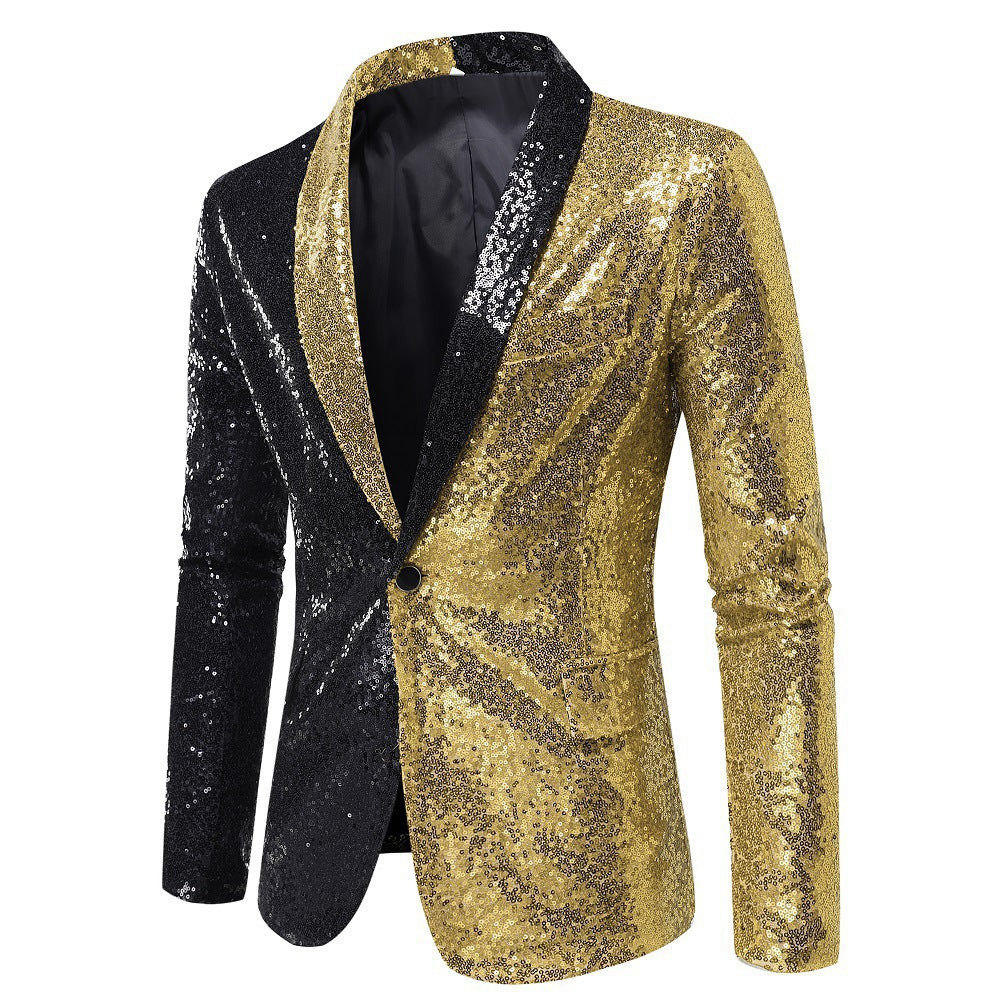 Men's Glitter Jacket Modern Cut Sparkling
