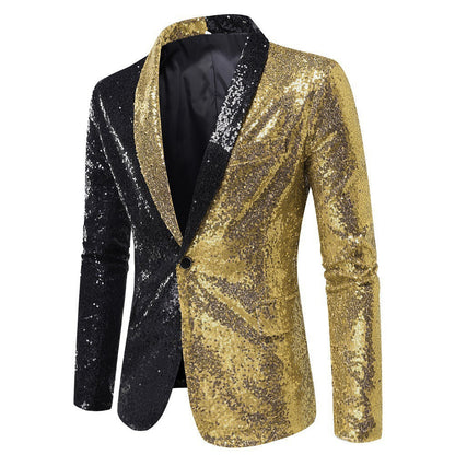 Men's Glitter Jacket Modern Cut Sparkling