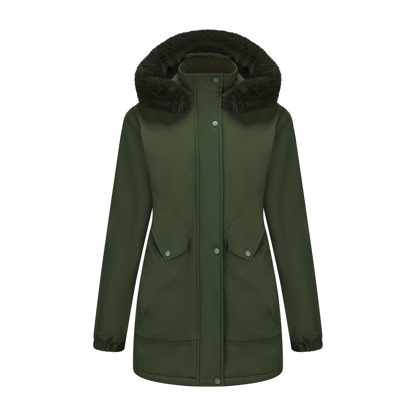 Women's Parka Jacket Waterproof Cuddly Collar