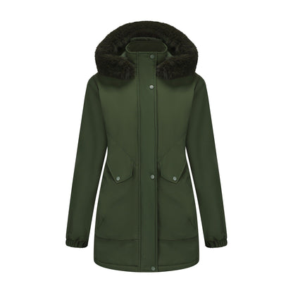 Women's Parka Jacket Waterproof Cuddly Collar