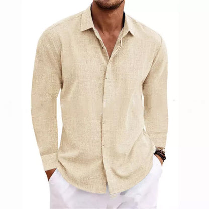 Men's Breathable Long-Sleeve Casual Shirt Modern Cut