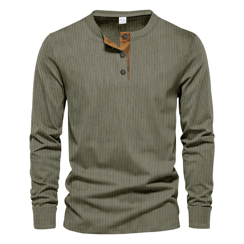 Men's Long-Sleeve Shirt Structured Modern Design