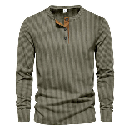 Men's Long-Sleeve Shirt Structured Modern Design