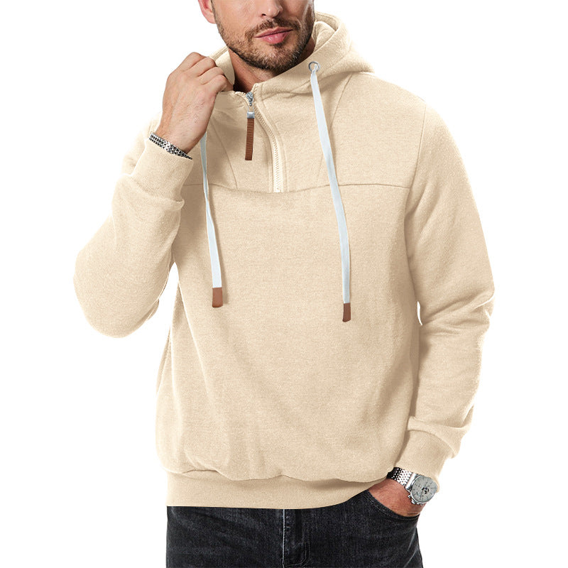 Men's Sport Hoodie Modern Zipper Design