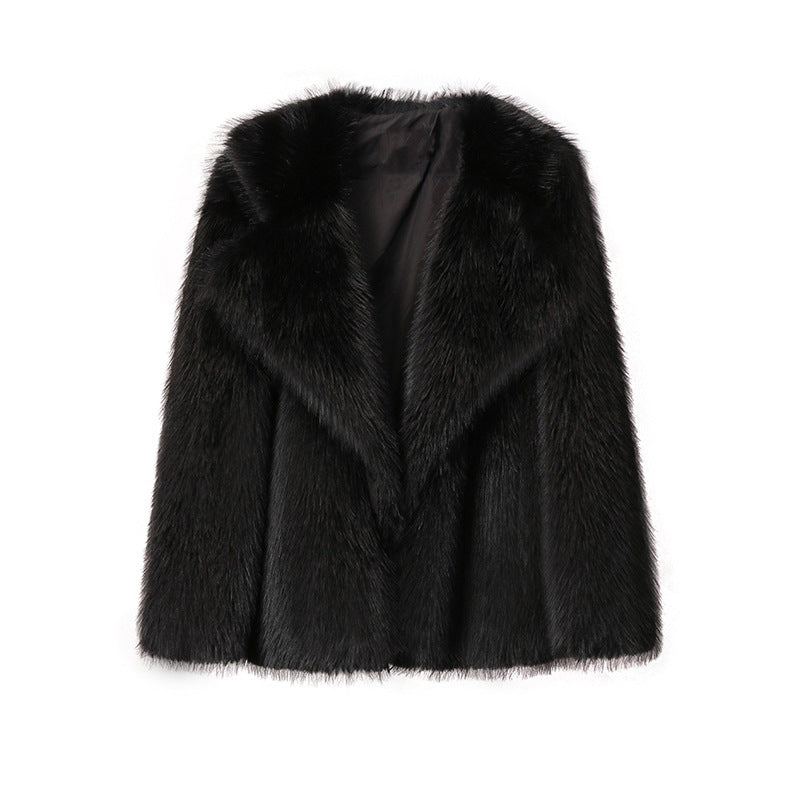 Women's Faux Fur Jacket Elegant Soft Cut