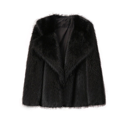 Women's Faux Fur Jacket Elegant Soft Cut