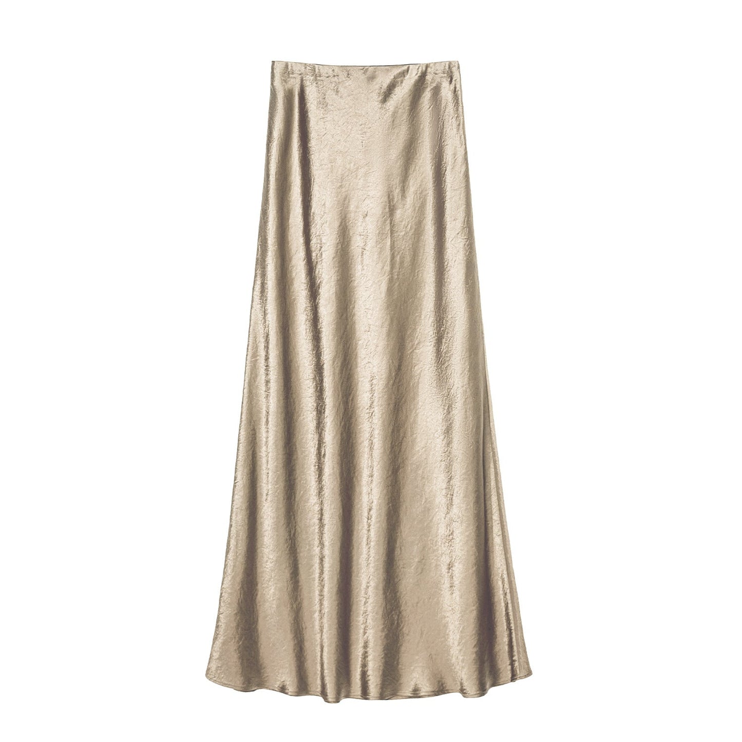 Women's Maxi Skirt Elegant Viscose Satin Luxury Dress