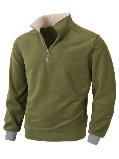Men's Warm Mid-Length Fleece Jacket