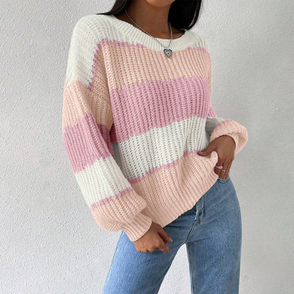 Oversized Long-Sleeve Knit Sweater