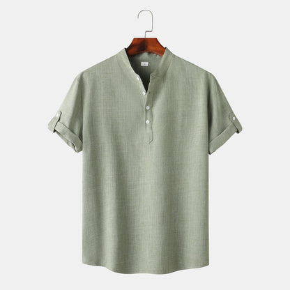 Men's Short-Sleeve Henley Shirt