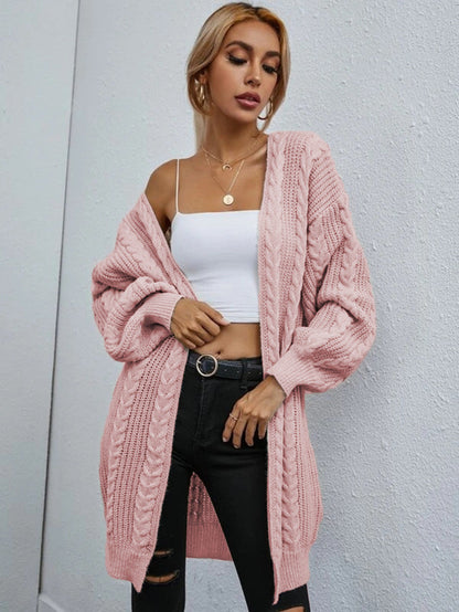 Women's Cardigan Chunky Knit Oversized Casual Cable Knit