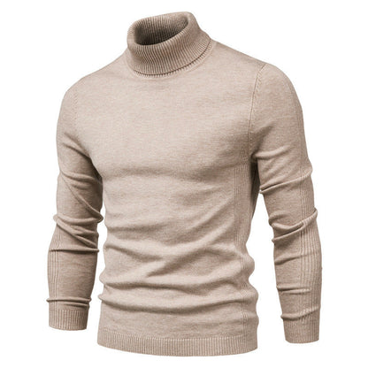 Men's Fine Wool Turtleneck Sweater Elegant Design