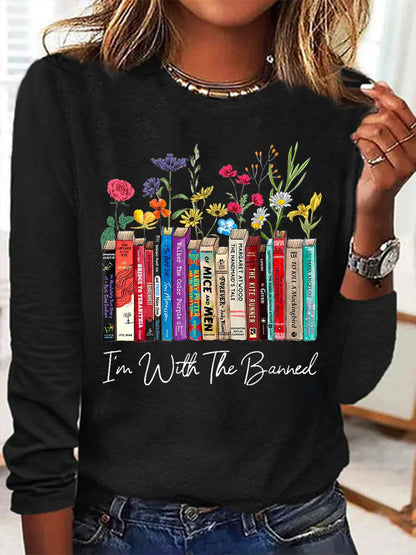 Women's Floral Long-Sleeve Romantic Look Shirt