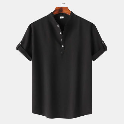 Men's Short-Sleeve Henley Shirt