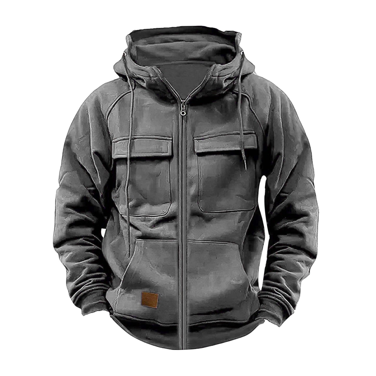 Men's Functional Hooded Jacket With Large Pockets