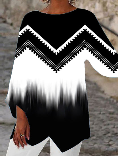 Women's Oversized Blouse Modern Patterns Wide Sleeves