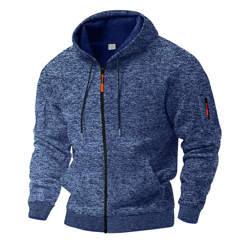 Men's hooded jacket breathable and practical