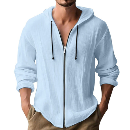 Herren Kapuzenjacke Modern Reißverschluss Style