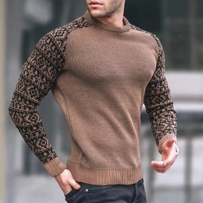 Men's Knitted Sweater Graphic Pattern Trendy Style