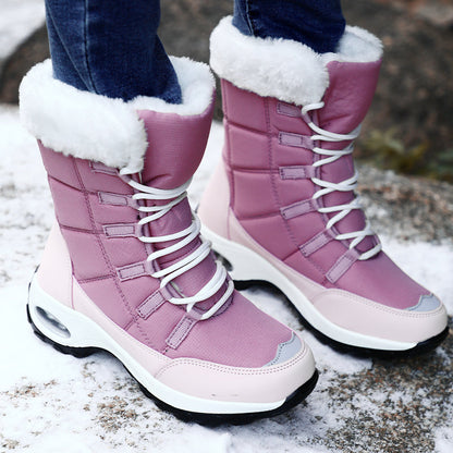 Women's Boots Mid-Calf Lace-Up