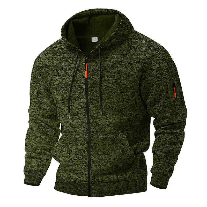 Men's hooded jacket breathable and practical