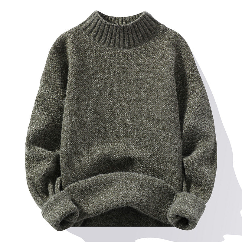 Women's Sweater High-Quality Ribbed Knit Soft Collar