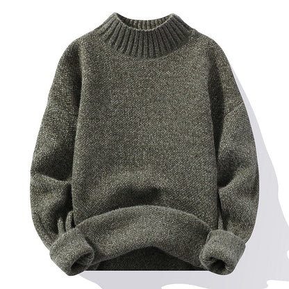 Women's Sweater High-Quality Ribbed Knit Soft Collar