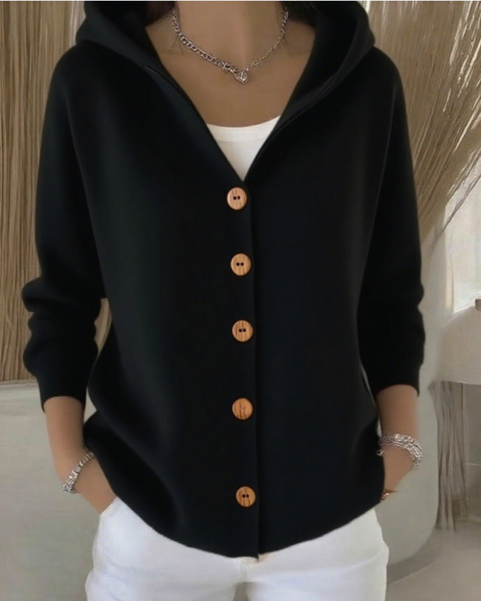 Women's Cardigan Hooded Modern Casual