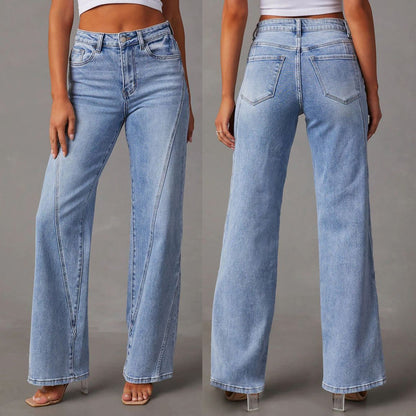 Women's High-Waisted Flare Jeans Elegant