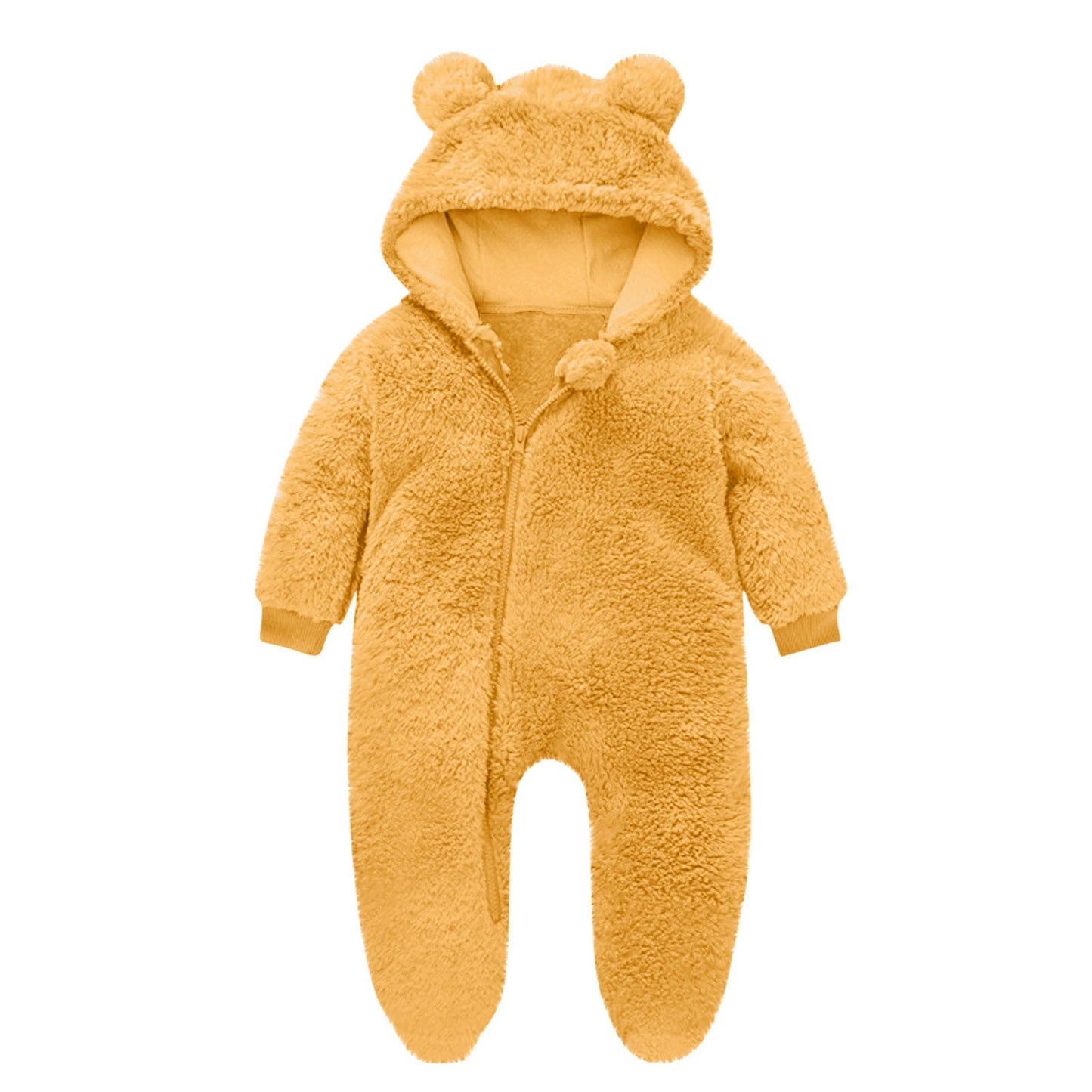 Children's Fleece All-in-One with Bear Ears, Cuddly Warm