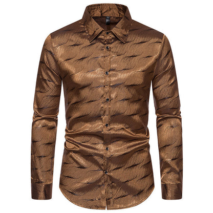 Men's Shirt Elegant Textured Modern Design