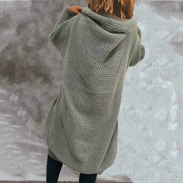 Elegante Strickjacke Damen Lang - IdealeKleiden