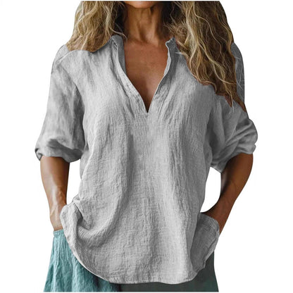 Women's Linen Blouse Summer Light