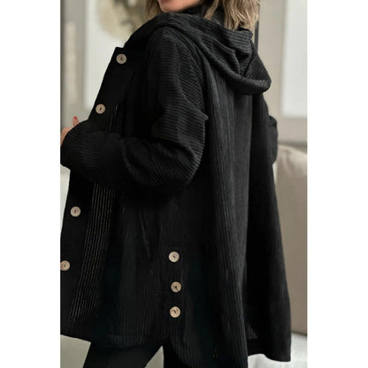 Robust Mid-Length Hooded Jacket Casual Cordura Style