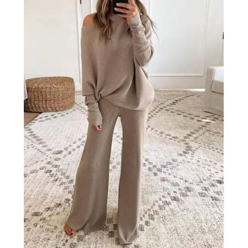 Women's Lounge Set Soft Off-Shoulder Comfort