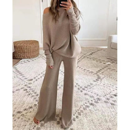 Women's Lounge Set Soft Off-Shoulder Comfort