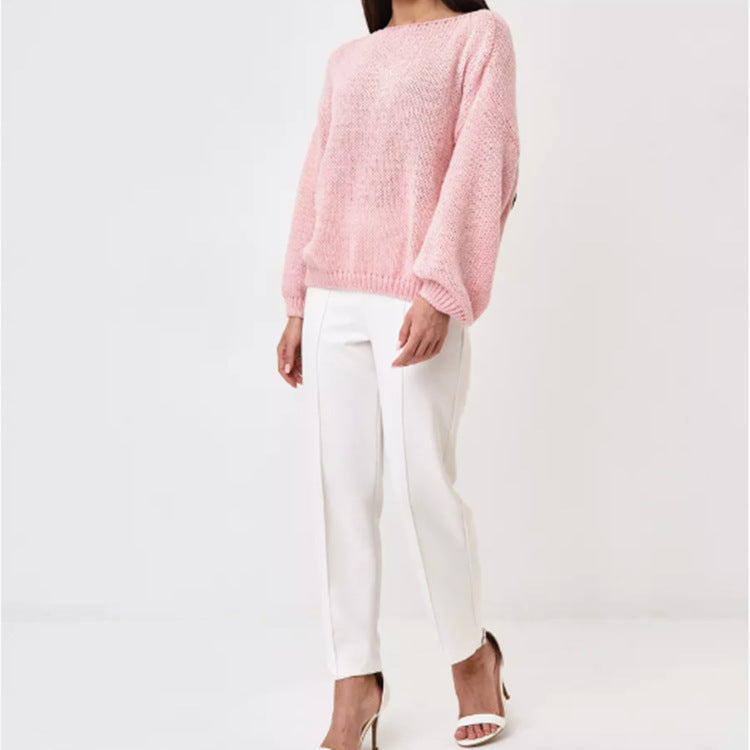 Women's Soft Off-Shoulder Sweater Trendy Plus Size