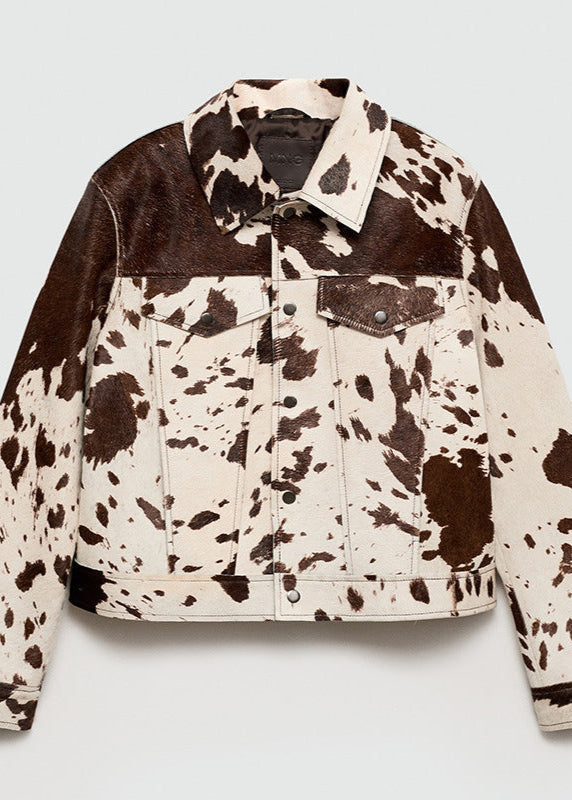 Stylish Vest Cowhide Jacket for Women