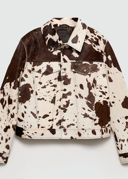 Stylish Vest Cowhide Jacket for Women