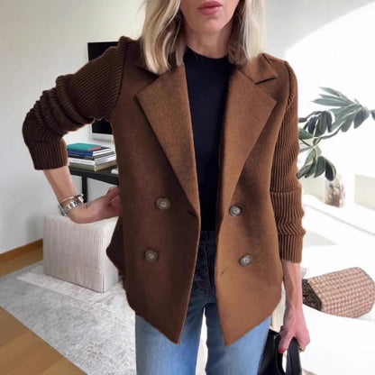 Women's Blazer Elegant Double-Breasted Modern Style