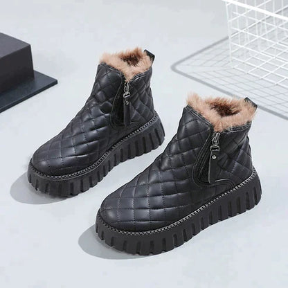Damenschuhe Kaschmir Stiefel Winter - IdealeKleiden
