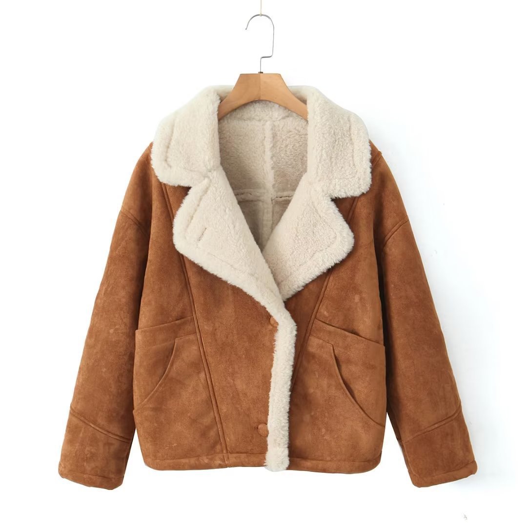 Women's Soft Leather Jacket Soft Lining Plus Size